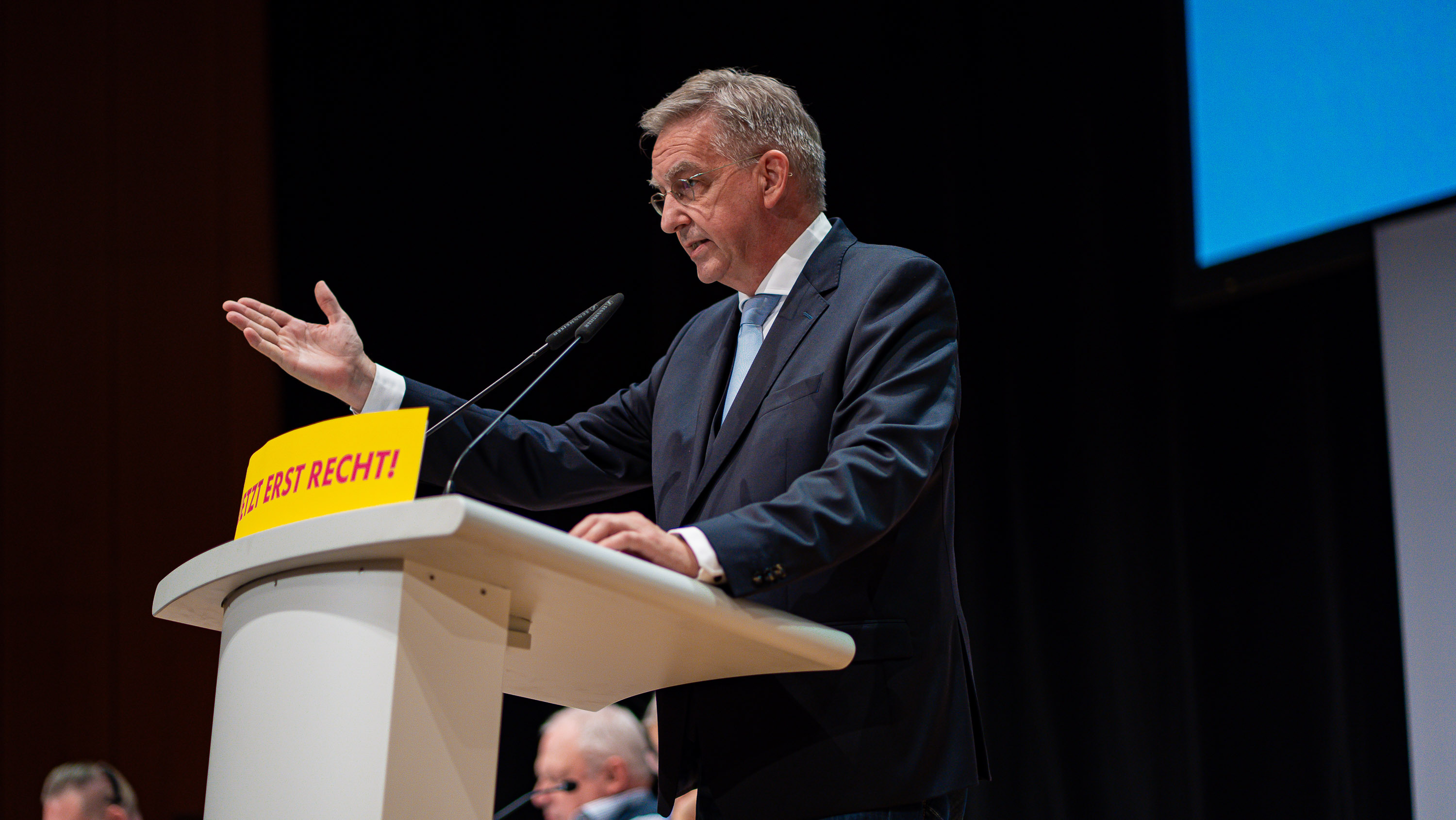 Wolfgang Vogt Rede auf der LVV (Bild Christopher Altenhof)