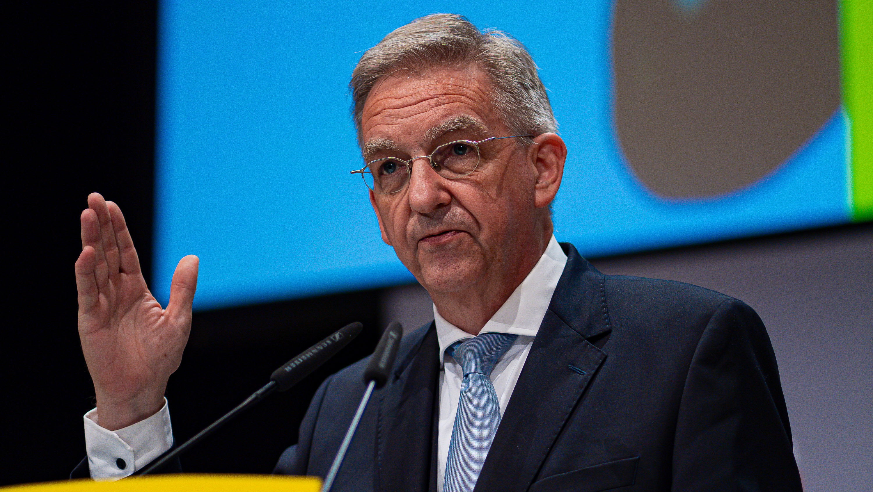 Wolfgang Vogt Rede auf der LVV (Bild Christopher Altenhof)