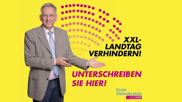 Unterschriftensammlung "XXL-Landtag verhindern"